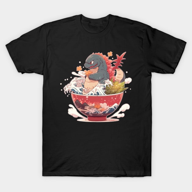 Godzilla - Gojira Ramen T-Shirt by Seraphine